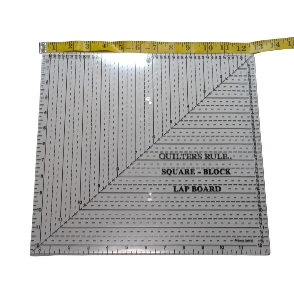 Betty Gall 83 Quilter's Rule Square -block Lap Board 12